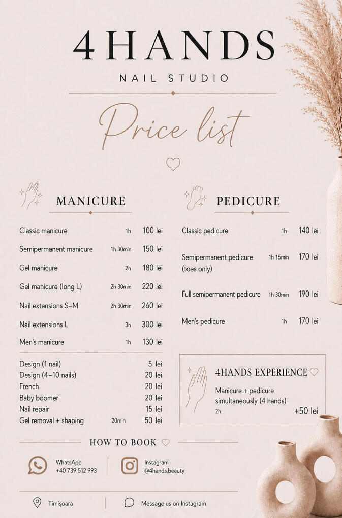 Services and prices - English